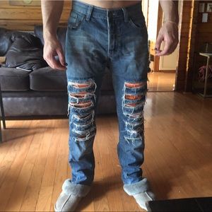 DOLCE & GABANA RIPPED JEANS